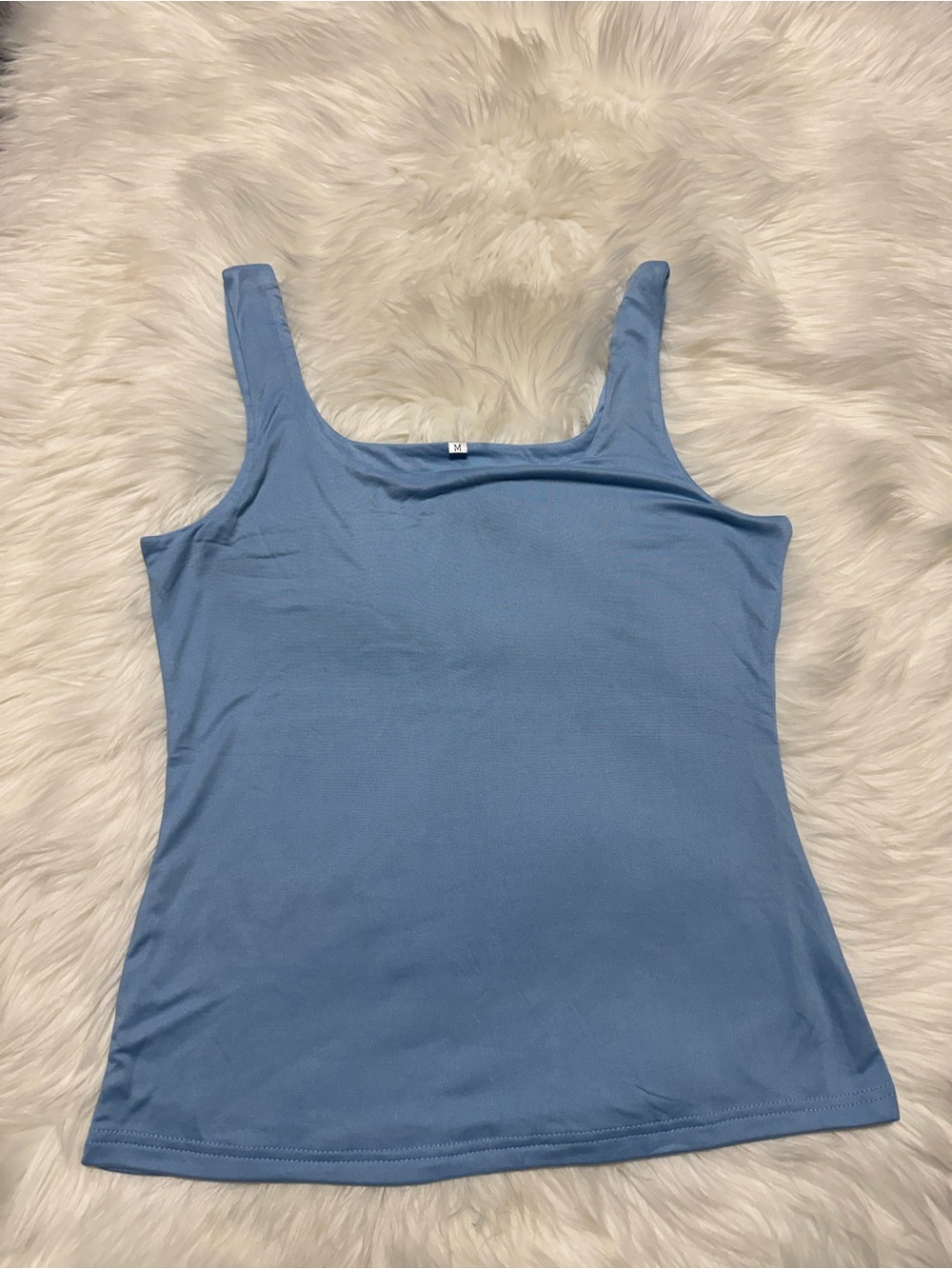Women’s Classic Baby Blue Tank Top Size Medium Like New
